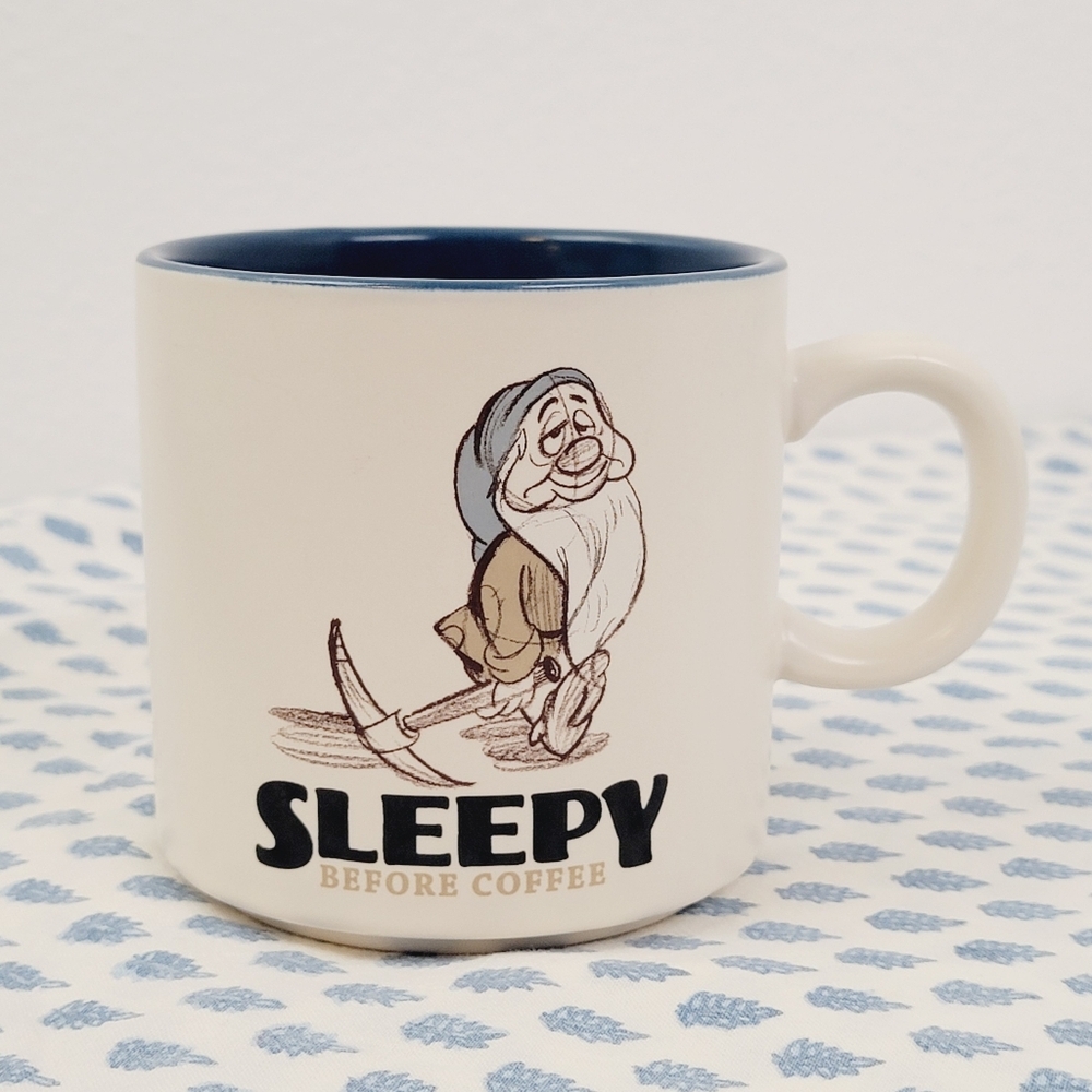 Hallmark Disney "Sleepy before Coffee" large coffee cup mug